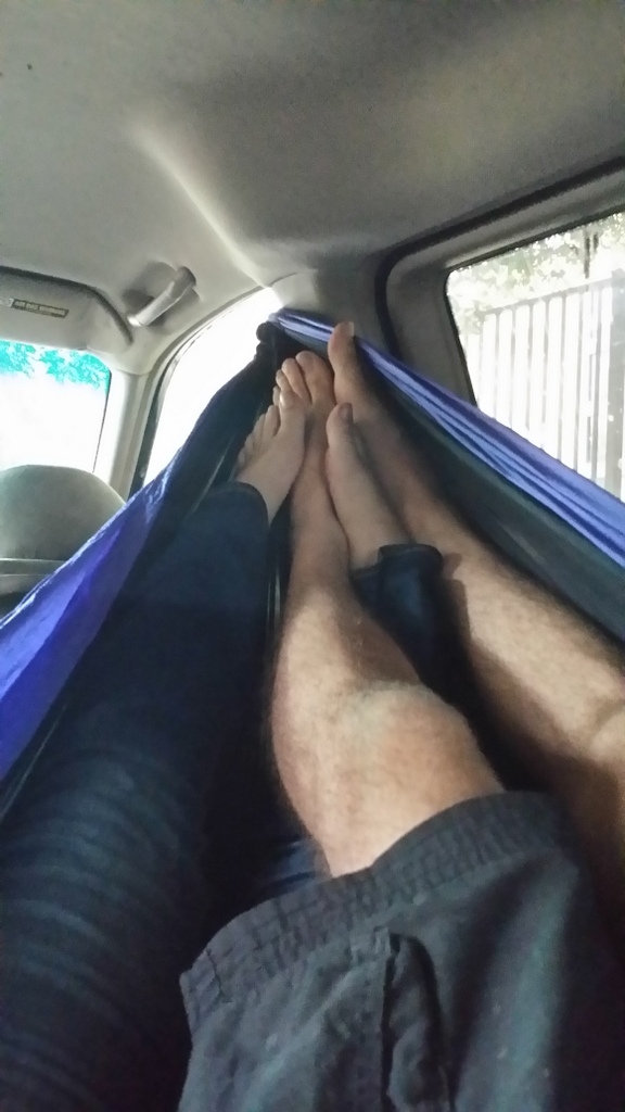 Feet in ENO Hammock