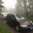 Rainy and foggy morning at our campsite this morning.