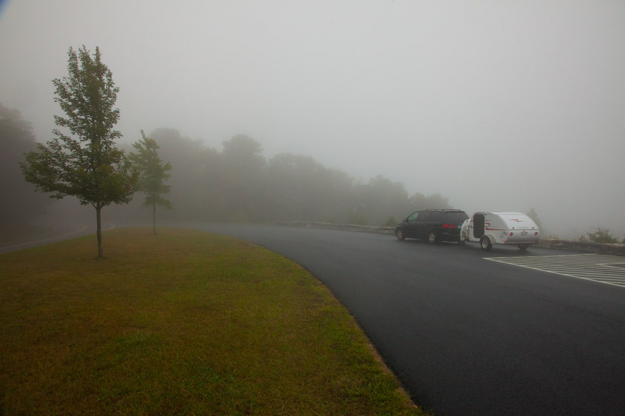 Foggy Morning in the Mountains.