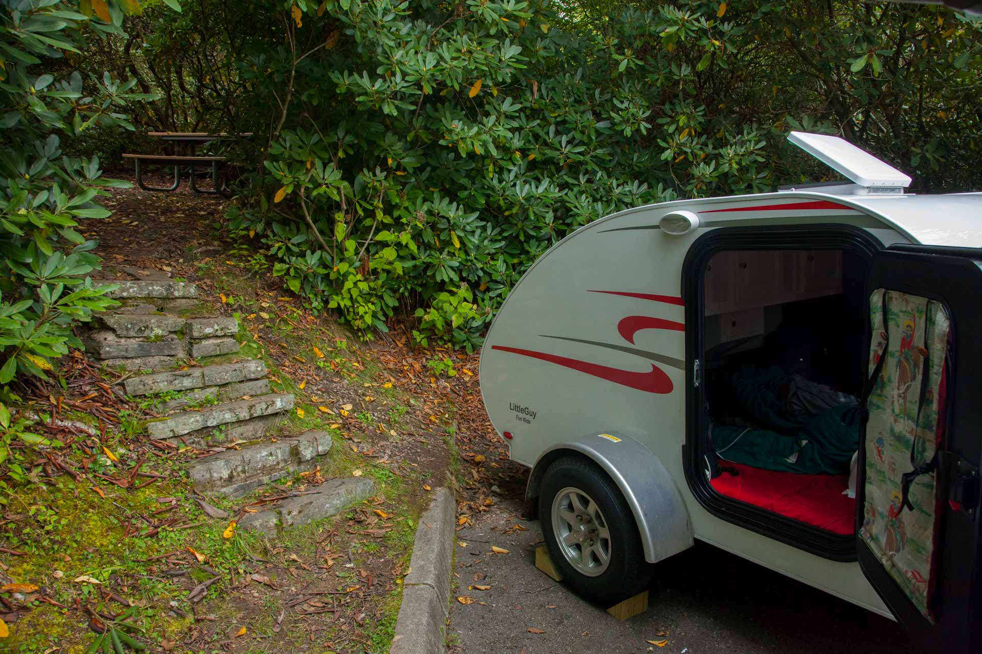 Watch Sarah & Citizen explore this nation in their tiny home, a teardrop trailer.